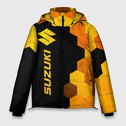 Куртка зимняя мужская Suzuki - gold gradient: по-вертикали, цвет: 3D-черный