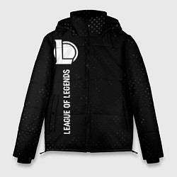 Куртка зимняя мужская League of Legends glitch на темном фоне: по-вертик, цвет: 3D-черный