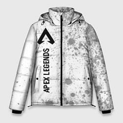 Куртка зимняя мужская Apex Legends glitch на светлом фоне: по-вертикали, цвет: 3D-черный