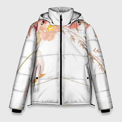 Куртка зимняя мужская Make love - not war, цвет: 3D-светло-серый
