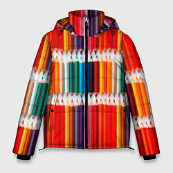 Мужская зимняя куртка Заточенные цветные карандаши