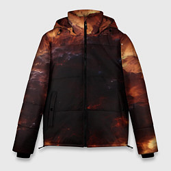 Куртка зимняя мужская Взрыв нейронной звезды в космосе, цвет: 3D-черный