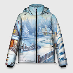 Куртка зимняя мужская Снежная тропинка, цвет: 3D-светло-серый