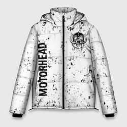 Куртка зимняя мужская Motorhead glitch на светлом фоне вертикально, цвет: 3D-черный