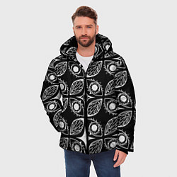 Куртка зимняя мужская Глазики-сглазики, цвет: 3D-красный — фото 2