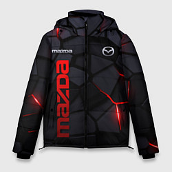 Куртка зимняя мужская Mazda - плиты с эффектом свечения, цвет: 3D-черный