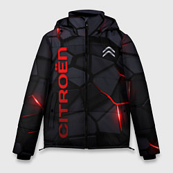 Куртка зимняя мужская Citroen - плиты с эффектом свечения, цвет: 3D-черный