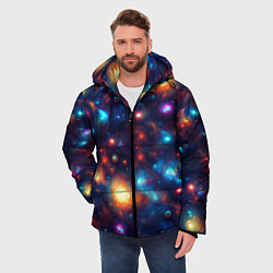 Куртка зимняя мужская Бесконечность звезд, цвет: 3D-светло-серый — фото 2