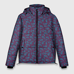 Куртка зимняя мужская Пейсли узор, цвет: 3D-светло-серый