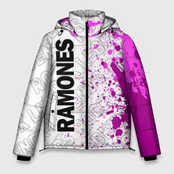 Куртка зимняя мужская Ramones rock legends по-вертикали, цвет: 3D-черный