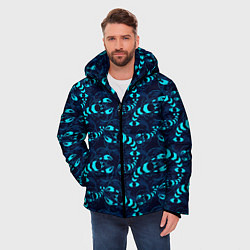 Куртка зимняя мужская Голубые раки, цвет: 3D-светло-серый — фото 2