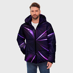 Куртка зимняя мужская Фиолетовый хрусталь, цвет: 3D-черный — фото 2