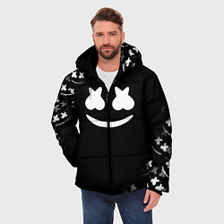 Куртка зимняя мужская Marshmello black collection, цвет: 3D-красный — фото 2