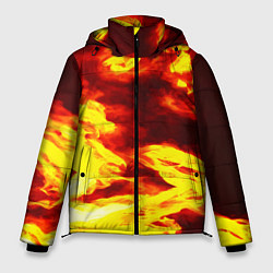 Куртка зимняя мужская Огненное безумие, цвет: 3D-черный