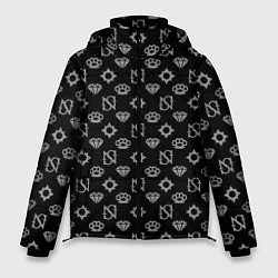 Куртка зимняя мужская Sessanta Nove pattern, цвет: 3D-черный
