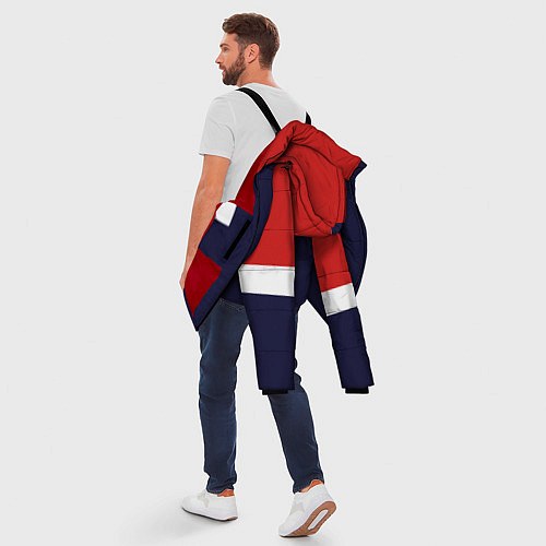 Мужская зимняя куртка Олимпийка 90х - Ретро / 3D-Красный – фото 5