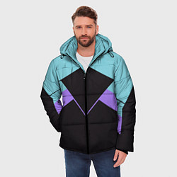 Куртка зимняя мужская Ретро олимпийка, цвет: 3D-светло-серый — фото 2