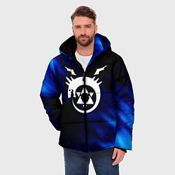 Куртка зимняя мужская Fullmetal Alchemist soul, цвет: 3D-светло-серый — фото 2