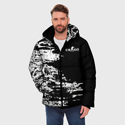 Куртка зимняя мужская Counter Strike go - pattern, цвет: 3D-светло-серый — фото 2