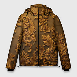 Куртка зимняя мужская Темная лепнина золото, цвет: 3D-черный