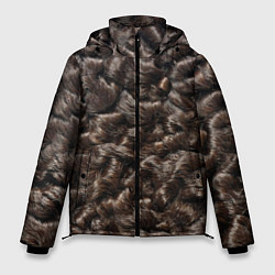 Куртка зимняя мужская Кудрявый мех - каракули, цвет: 3D-светло-серый