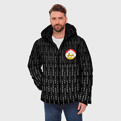 Куртка зимняя мужская Осетия Алания герб на спине, цвет: 3D-красный — фото 2