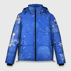 Куртка зимняя мужская Снежный паттерн, цвет: 3D-светло-серый