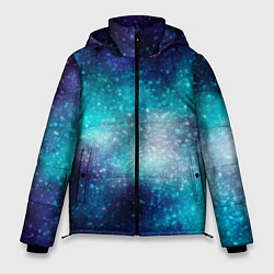 Куртка зимняя мужская Космические туманности, цвет: 3D-светло-серый