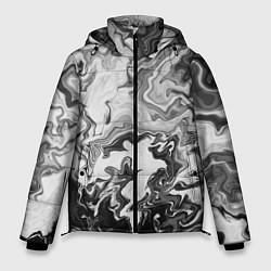 Куртка зимняя мужская Зловещая дымка, цвет: 3D-черный