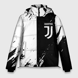 Мужская зимняя куртка Juventus краски чёрнобелые