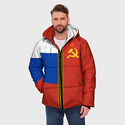 Куртка зимняя мужская Россия и СССР, цвет: 3D-красный — фото 2