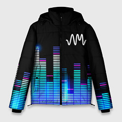 Куртка зимняя мужская Arctic Monkeys эквалайзер, цвет: 3D-черный