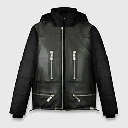 Куртка зимняя мужская Terminator first - leather jacket, цвет: 3D-красный