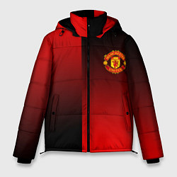 Куртка зимняя мужская Манчестер Юнайтед градиент спорт, цвет: 3D-светло-серый