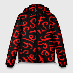 Куртка зимняя мужская Sally face pattern game, цвет: 3D-красный