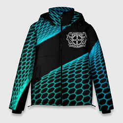 Куртка зимняя мужская Bayer 04 football net, цвет: 3D-черный