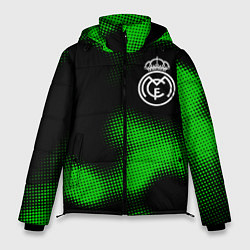 Куртка зимняя мужская Real Madrid sport halftone, цвет: 3D-черный