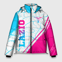 Куртка зимняя мужская Lazio neon gradient style вертикально, цвет: 3D-черный