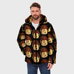 Куртка зимняя мужская Игра Роблокс, цвет: 3D-черный — фото 2