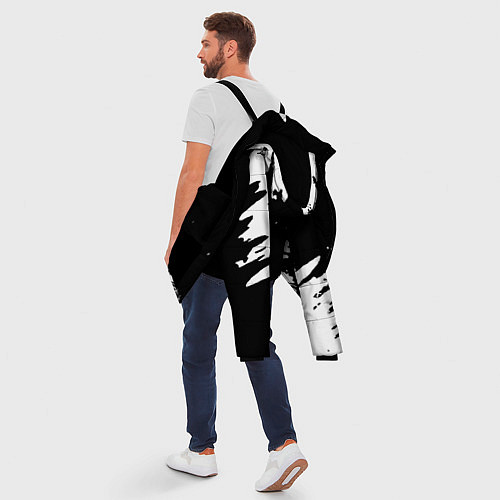 Мужская зимняя куртка Ливерпуль краски / 3D-Черный – фото 5