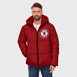 Куртка зимняя мужская Chelsea отпечатки, цвет: 3D-красный — фото 2