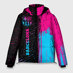 Куртка зимняя мужская Barcelona - neon gradient по-вертикали, цвет: 3D-черный