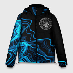 Куртка зимняя мужская Ramones sound wave, цвет: 3D-черный