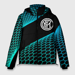 Куртка зимняя мужская Inter football net, цвет: 3D-черный