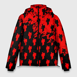 Куртка зимняя мужская Billie Eilish pattern music steel, цвет: 3D-черный