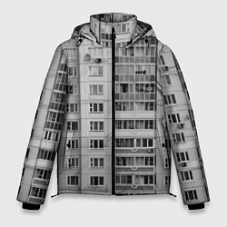 Куртка зимняя мужская Эстетика панельки, цвет: 3D-черный