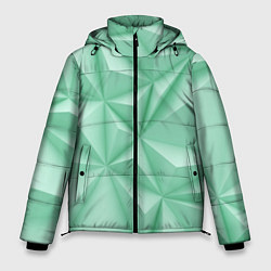 Куртка зимняя мужская Объемные пирамидки, цвет: 3D-светло-серый