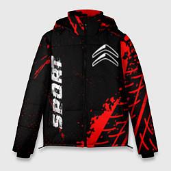 Куртка зимняя мужская Citroen red sport tires, цвет: 3D-черный