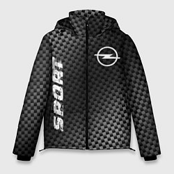 Куртка зимняя мужская Opel sport carbon, цвет: 3D-черный