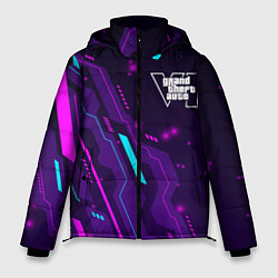 Мужская зимняя куртка GTA6 neon gaming